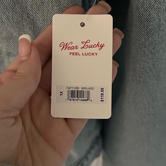 Lucky Brand-Tomboy Trucker denim jacket-Size 1X-NWT - Picture 7 of 10